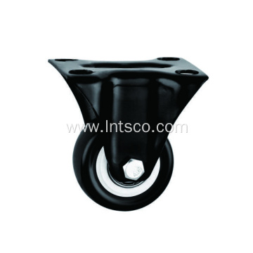 1.5 inch Black PVC Rigid Casters